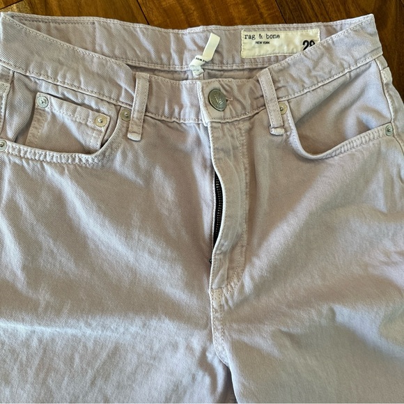 Rag And Bone 28 Andi High Rise In Lavender Ankle Jeans Wide Leg Anthropologie - Picture 10 of 12